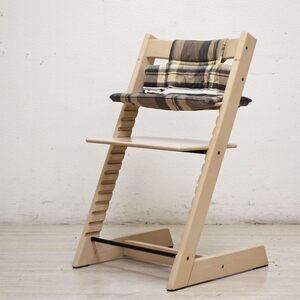 ● ストッケ STOKKE トリップトラップ TRIPP TRAPP ベビーチェア クッション付き ホワイトウォッシュ S/N無し ノルウェー 北欧家具