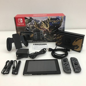 05w01961★1円~ 【Nintendo Switch】 任天堂 スイッチ 本体 新型 モンスターハンターライズ スペシャルエディション ＊動作確認済＊ 中古品