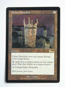 MtG　Grim Monolith / 厳かなモノリス　(英語版）