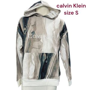 極美品　カルバンクライン　 フーディー　 パーカー スウェット　トレーナー　calvin Klein M4L125 S