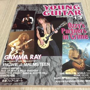 YOUNG GUITAR ヤングギター 1991年12月号 ページ剥がれ　破れ