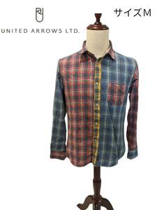 クレイジーパターン♪　ユナイテッドアローズ UNITEDARROWS ネルシャツ