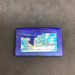 ＊ポケットモンスター サファイア ゲームボーイアドバンス GBA ポケモン AGB-002 GAME BOY ADVANCE ソフト 動作未確認