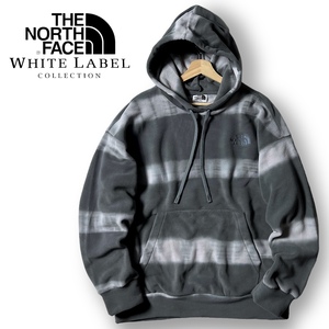 新品 THE NORTH FACE ノースフェイス ホワイトレーベル DYEING 製品染め マイクロフリース フーディー パーカー プルオーバー XL ◆B5606