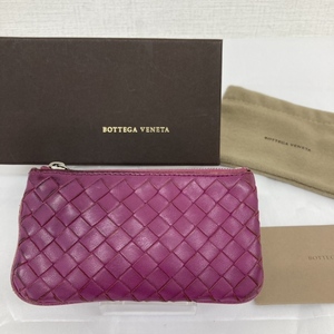 Bottega Veneta　ボッテガ・ヴェネタ　1312323　コインケース　キーリング付き　紫　パープル　ピンク