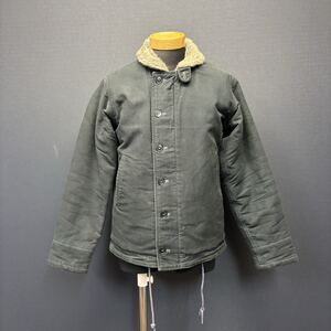 BUZZ RICKSONS DECK JACKET バズリクソンズ デッキ ジャケット size 34 US.NAVY メンズ アウター ネイビー