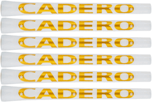 ★送料込価格★Cadero Grip 2x2 Pentagon UT Solo Ribbed White / Gold x 6pcs★カデロ　グリップ★6本セット★