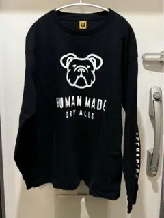 新品　人気　HUMAN MADE 長袖Tシャツ 黒