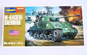 ★☆【定形外OK】未組立!ハセガワ 1/72 ミニボックス No.15 アメリカ陸軍 M-4 シャーマン 人形2体付 内袋未開封品【同梱可】[GC20B36]☆★