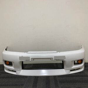 中古 日産 純正 BCNR33 R33 スカイライン GT-R GTR 純正 フロントバンパー フロントスポイラー ウインカー 白 ホワイト