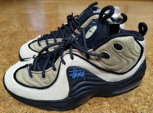 stussy NIKE AIR PENNY Ⅱ SP 新品 未使用品 27cm US9 ステューシー ”Rattan and Limestone” ナイキ エア ペニー DX6934-200 黒タグ