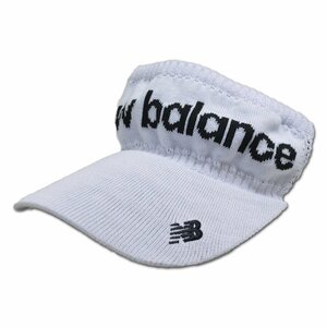 2024新作★ニューバランス★レディース ニットバイザー 白 012-4987505-30 new balance ゴルフ サンバイザー おしゃれ @