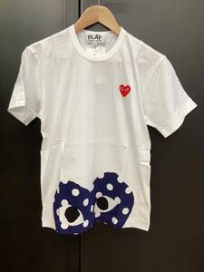 COMME des GARCONS PLAY　白Tシャツ　メンズSサイズ　AZ-T236　