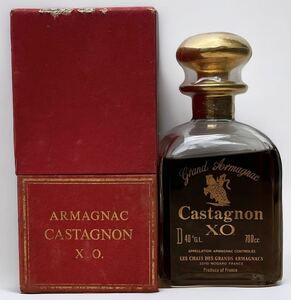 【未開栓】 Castagnon XO grand Armagnac 700ml 40% カスタニョン グランド アルマニャック ブランデー 古酒　1円〜