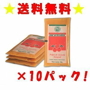 アセロラ フルーツパルプ 400g×10パック フルッタ 冷凍