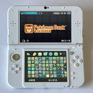 Newニンテンドー3DS LL パールホワイト ポケモンバンク ポケムーバー インビジブルキングダム めがみめぐり