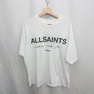 ◇ ◎●未使用● ⊂ Φ AllSaints オールセインツ ロゴプリント 半袖 Tシャツ サイズ160 ホワイト系 レディース E