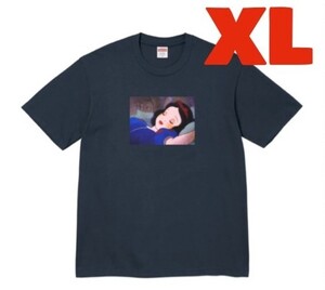 XL 即発送 国内正規 24FW Supreme Snow White Tee Navy シュプリーム スノー ホワイト ティー ネイビー 紺色 白雪姫 半袖 Tシャツ メンズ