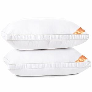 2個セット 枕 まくら ホテル仕様 高反発枕 横向き対応 丸洗い可能 立体構造 ホワイト(長さ63cm*幅43cm高さ20cm)