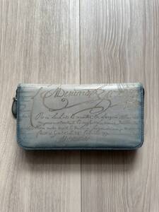 特注28万 Berluti ITAUBA GRADIANT Scrit Leather Wallet ベルルッティ イタウバ グラディアント 長財布 ストーンデニム 新色 限定色 完売