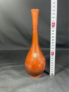 高岡銅器 昌龍 作 銅器花瓶 一輪挿し 茶道具 華道具 金属工芸 記念品☆同梱可能☆まとめ買い歓迎☆ 花器 M19