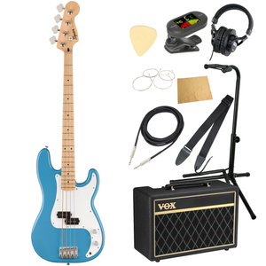 エレキベース 入門セット スクワイヤー Sonic Precision Bass MN CAB VOXアンプ付き 10点セット Squier スクワイア ベース 初心者セット