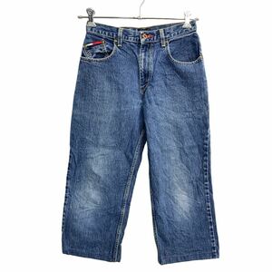 TOMMY HILFIGER デニムパンツ W29 トミーヒルフィガー レディース インディゴ コットン メキシコ製 古着卸 アメリカ仕入 2312-880