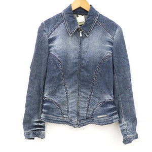 ヴェルサーチェ ジーンズクチュール VERSACE JEANS COUTURE デニムジャケット XS アウター【yy】【中古】4000064810000107