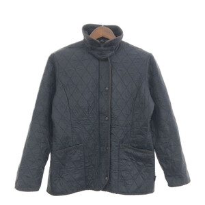 ■ 【B品】 Barbour バブアー ポーラーキルト キルティング ジャケット ブラック (レディース 14) 中古 古着 Q0659 1円スタート