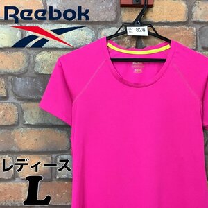 SD10-826★海外モデル★格安★USA購入品【Reebok リーボック】PLAY DRY 半袖 Tシャツ【レディース M】薄手 ジム インナー 古着 スポーツ