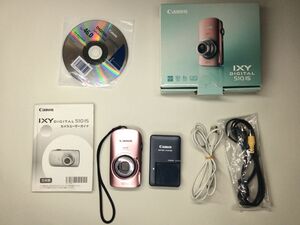 【未点検・未清掃】Canon IXY DIGITAL 510IS キャノン イクシー ピンク コンパクトデジタルカメラ 起動確認済み