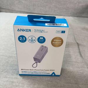 Anker 511 Power Bank (PowerCore Fusion 30W) (モバイルバッテリー 5000mAh 30W出力 コンセント一体型)PSE技術基準適合 A1634