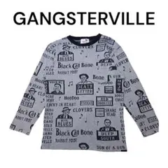 ギャングスタービル　総柄　ロンT　GANGSTERVILLE　グラッドハンド