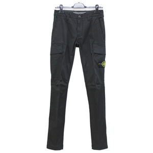 送料無料 17 STONE ISLAND ストーンアイランド 771530610 V0029 ブラック カーゴパンツ SKINNY size 28