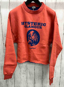 HYSTERIC GLAMOUR クルーネック プルオーバースウェット ヒステリックグラマー 01193cs15 ショート丈 裏起毛