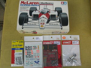 1/20 タミヤ マクラーレン　ホンダ　MP4/4 ＋ST27 マルボロデカール・ディテールアップパーツ