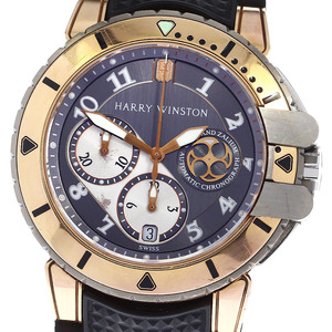 ハリーウィンストン HARRY WINSTON 410-MCA44RZC.A オーシャンダイバー K18PG 自動巻き メンズ 箱・保証書付き_797308