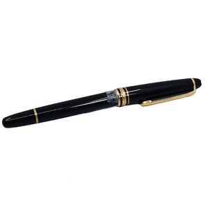 ■ 1円 ～ 正規 中古 ■ MONT BLANC モンブラン ■ マイスターシュテュック 144 万年筆 ■ ブラック ゴールド 14K ペン先 585 高級 筆記具