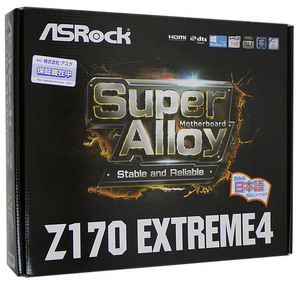 【中古】ASRock製 ATXマザーボード Z170 Extreme4 LGA1151 元箱あり [管理:1050003246]