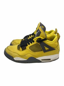 NIKE◆AIR JORDAN 4 RETRO_エア ジョーダン 4 レトロ/27.5cm/YLW