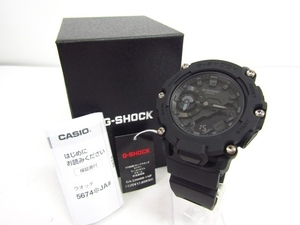 未使用 CASIO G-SHOCK カシオ G-ショック GA-2200BB-1AJF デジアナ腕時計♪AC20679