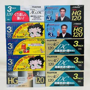 3巻×10個セット FUJIFILM/Scotch/Victor VHS ビデオテープ※2400010373046