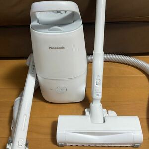 Panasonic 紙パック式掃除機 MC-JP860K-W パナソニック ホワイト 軽量 クリーンセンサー コンセント式　1円スタート　家庭用掃除機