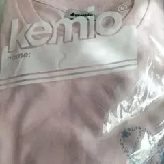 kemio ピンク Lサイズ リボン柄Tシャツ