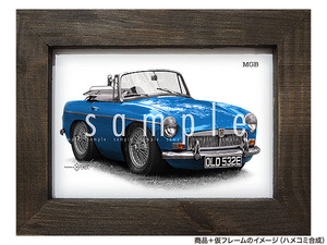 ★カーイラスト061 選べる10タイプ【MG MGB A】mkⅠ／mkⅡ 旧車 送料安