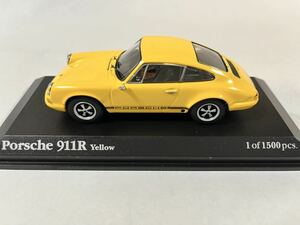 PORSCHE 911R (Narrow) PROTO Type 1967Year Yellow 京商製　0088/1500 枻出版特注