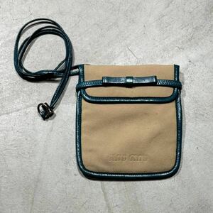 90s 00s miu miu Archive Musette Shoulder Bag pouch rare vintage ミュウミュウ アーカイブ ショルダーバッグ ポシェット ポーチ