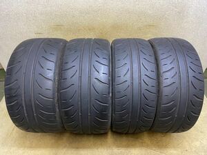 265/35R18（93W）225/40R18（88W）ダンロップ DIREZZA ZⅢ ラリータイヤ 前後セット 中古4本 2021年製 バリ山 265/35/18 225/40/18