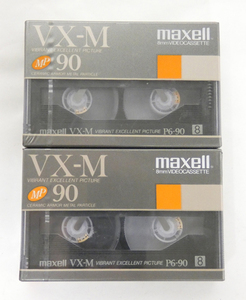 ■maxell マクセル 8mmビデオカセットテープ VX-M MP 90 P6-90VX 2本セット