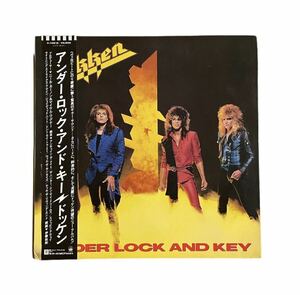 RCD501 UNDER LOCK AND KEY DOKKEN LP ドッケン 帯付 ハードロック 1985年